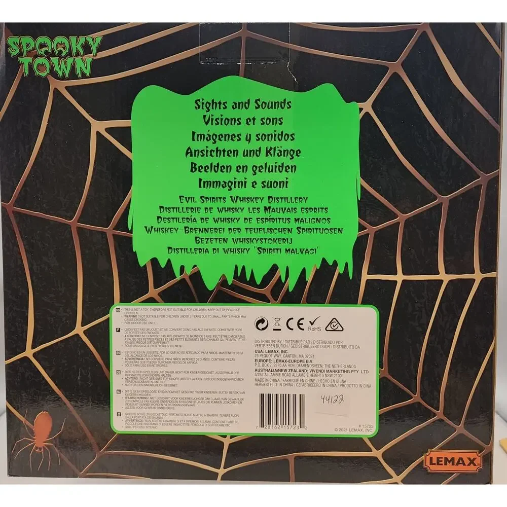 Lemax Spooky Town 2021 EVIL SPIRITS WHISKEY DISTILLERY #15723 NRFB